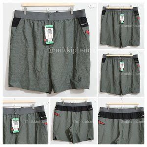 Spyder Men's Proweb Stretch Zippered Pockets Active Shorts in  burn charcoal